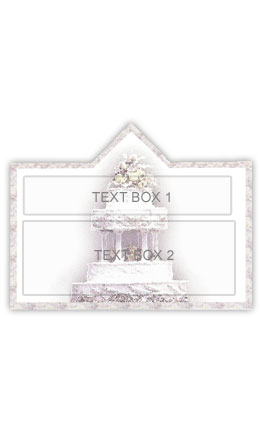 Wedding Cake Personalized Wedding Wine Label - Click Image to Close